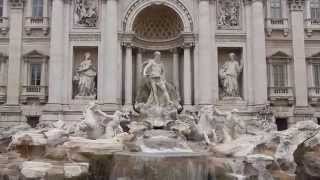 Trevi Fountain by Nicola Salvi Fontana Di Trevi in Rome Italy [upl. by Lajib403]