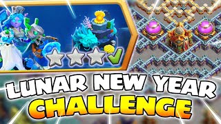 How to Easily 3 STAR Lunar New Year Challenge 2024 Clash Of Clans [upl. by Tawnya8]