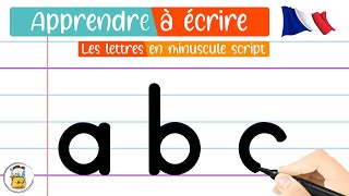 Apprendre À Écrire Les Lettres De LAlphabet En Minuscule Script  Apprendre À Tracer Les Lettres [upl. by Orpah]