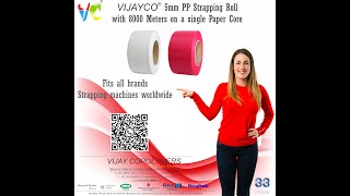 VIJAYCO® 5mm Strapping on Strapack Machines SQ 800 [upl. by Haney]