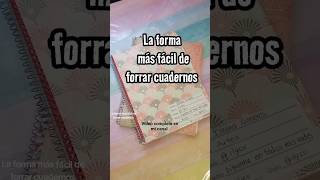 Cuadernos forrados en 1 minuto no menosen 5 [upl. by Cuyler]