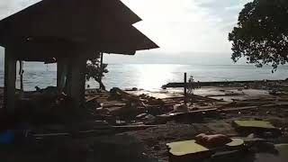 Live footage of the Indonesia Earthquake and Tsunami Destruction [upl. by Lateehs]