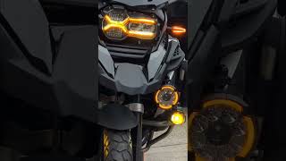 Lone Rider MotoLights  Amber Vs White DRL [upl. by Merridie]