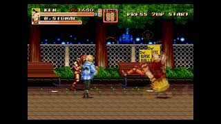 Streets of Rage 2 Pocket Fighter Street Fighter Edition Sega GenesisMega Drive [upl. by Kcirddor467]