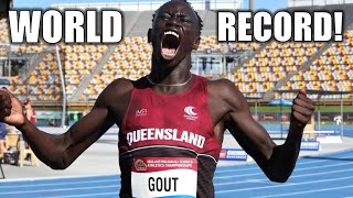 Gout Gout SMASHES Usain Bolts 16YearOld World Record In The 200 Meters [upl. by Arrol440]