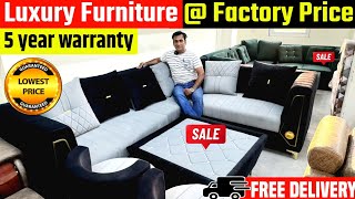 सोफा बेड डाइनिंग पर भारी छूट  Cheapest Luxury Furniture Warehouse  Factory Price Furniture Market [upl. by Riggs412]