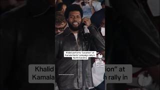 Khalid Performs quotLocationquot At Kamala Harris Rally In North Carolina  Billboard Shorts [upl. by Suiradal]