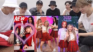 BTS REACTION XO Team xoteam Tik Tok new [upl. by Tuttle]