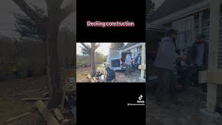 Decking constructionrenovation carpentry diyhomerenovation [upl. by Kirsch]