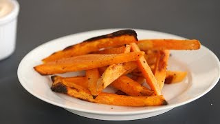 Crispy OvenBaked Sweet Potato Fries Kitchen Conundrums with Thomas Joseph [upl. by Laurette116]