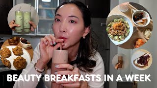 Week of Beauty Breakfasts for skin amp gut health amp metabolism [upl. by Nirac131]