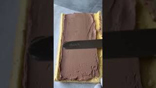 Raspberry SemiSweet Chocolate Bûche  Yule Logtrindinge shortvideo viralvideo sabscribelike♥️🙏 [upl. by Aicnatsnoc434]