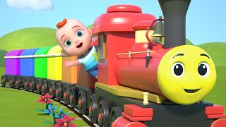 Train Choo Choo Song  Colors for Children  Leo Nursery Rhymes [upl. by Rudd]