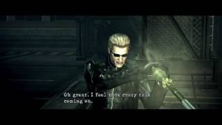 RESIDENT EVIL 5  Wesker Boss Fight Second Encounter  Chris amp Sheva vs Wesker [upl. by Aitsirhc]