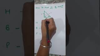 How to find hypotenuse perpendicular and base addition maths tricks numbers educationtrending [upl. by Dasha]