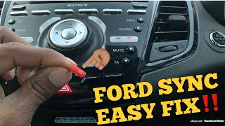 Ford Sync Bluetooth Fix EASY [upl. by Suivatnod9]