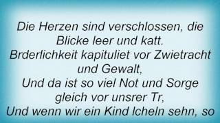 Reinhard Mey  Die Mauern Meiner Zeit Lyrics [upl. by Ettesel]