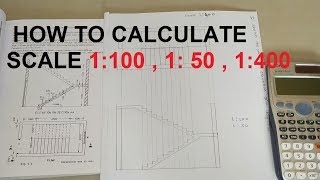 USE OF SCALE IN DRAWING  HOW TO CALCULATE SCALE 1100  150  1400 [upl. by Goodkin]