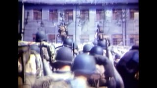 Original Color Footage  1st Wave of Marines Landing at Yokosuka Naval Base Japan 1945 [upl. by Pren]