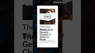 The Book of Genesis  Chapter 5 Adam to Noah  The Living Bible [upl. by Anihs534]