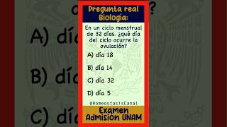 Pregunta real de Biología UNAM examenunam unam2024 [upl. by Avera]