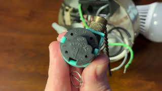 Ceiling fan pull cord switch replacement Cenipar zing ear bronze chain 3 speed [upl. by Fenwick]