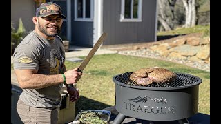 Chad Mendes Grilling Entire Venison Hind Quarter The FLIP FLOP [upl. by Tyne]