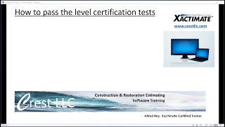 XactimateTips to passing the certification tests [upl. by Niad]