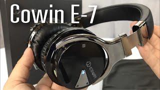 Cowin E7 Active Noise Cancelling Wireless Bluetooth Overear Stereo Headphones Review [upl. by Roper]