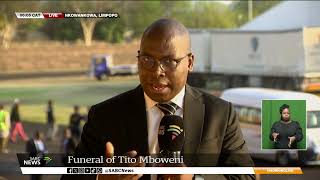 Tito Mboweni  Samkele Maseko shares the order of proceedings for the funeral service [upl. by Thursby]