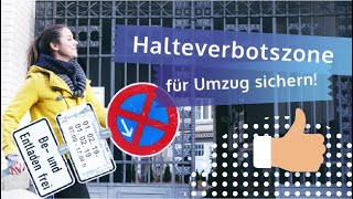 Halteverbot für Umzug sichern und beantragen  Umzugswissen  muvora 2019 [upl. by Arabeila]