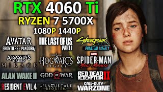 RTX 4060 Ti  RYZEN 7 5700X  Test in 20 New Games  Ray Tracing  DLSS 3  1080p  1440p  2024 [upl. by Guinna201]