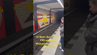 UBahn Berlin Class F90 arrives at Wilmersdorfer Straße on the U7 ubahnberlin [upl. by Inava332]