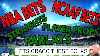 NBA amp NCAAF Picks Today 11192024  FREE NBA amp NCAAF Straights Player Props And Parlays [upl. by Jessabell598]