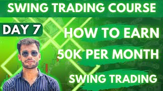 How To Earn 50K Per Month in Swing Trading  DAY 7  Swing Trading Free Course  SWING KING [upl. by Matheny59]