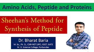 Sheehans method for synthesis of peptide  Dr Bharat Baria [upl. by Ramedlab]