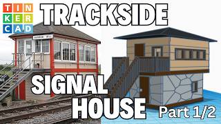 Tinkercad Trackside Signal House Part 1 StepbyStep Scale Model Structure CAD Build [upl. by Anny]