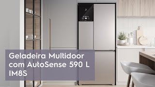 Geladeira Electrolux Multidoor Efficient com AutoSense 590 L Inox Look IM8S [upl. by Now]