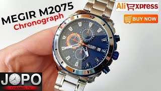 MEGIR M2075 Sport Chronograph Watch│Megir Watch Review│Subtitles [upl. by Mariquilla]