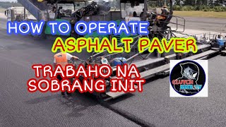 HOW TO OPERATE VOGELE 18003 ASPHALT PAVER [upl. by Netsud167]