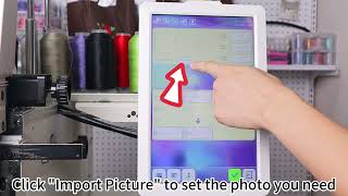 S1501 How to add photos to your own embroidery hoop [upl. by Wulf]