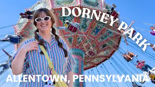 DORNEY PARK  first ever visit to the historic amusement park in Allentown PA Rides Food etc [upl. by Anipsed]