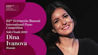 Dina Ivanova  Solo Finals  2021 Ferruccio Buson International Piano Competition [upl. by Kinch]