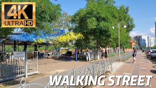 4k Cherkasy Ukraine Streets and beaches [upl. by Ynatil]