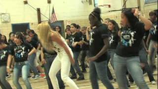 BEYONCE Surprises students  PS161 quotLets Movequot Flash Workout [upl. by Maffa579]