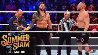 FULL MATCH  Brock Lesnar vs Roman Reigns  Universal Title Match SummerSlam 2022 [upl. by Marra836]