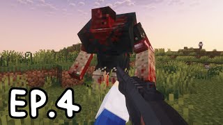 เราจะอัพเกรดปืนใหม่ Minecraft โลกซอมบี้ 4 [upl. by Eseryt528]