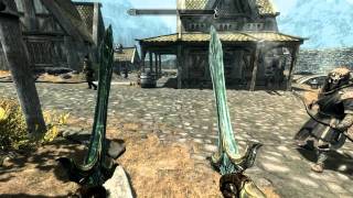 TES Skyrim glass armor and weapons [upl. by Hazlett]