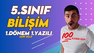 5 Sınıf Bilişim Teknolojileri 1 Dönem 1 Yazılı Soruları ve Çözümü Yeni � Çıkabilir 😊2024 [upl. by Silenay]