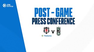 Beşiktaş Fibabanka  Joventut Badalona  Press Conference [upl. by Morlee526]